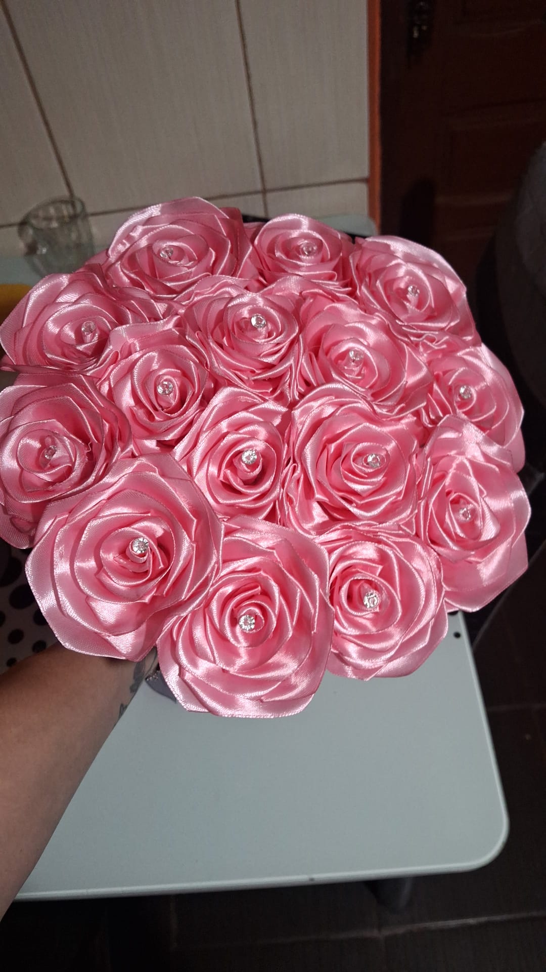 Buchet Flori Din Satin (Personalizat)